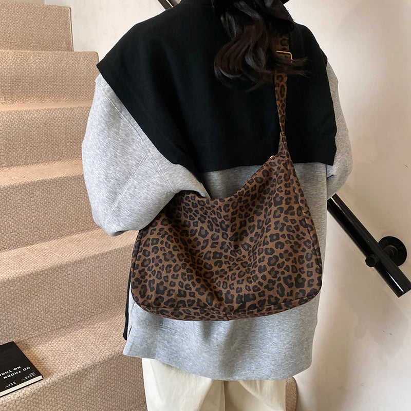 Leopard Print Shoulder Bag