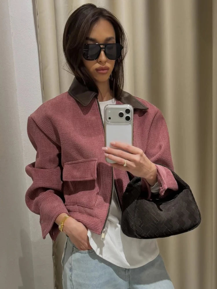 Soft Zip-Up Street Jacket