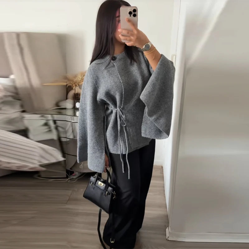 Casual Solid Women's Cardigan