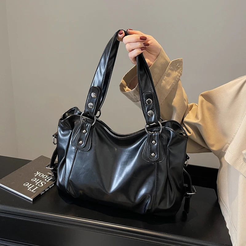 Women’s Retro PU Tote Bag