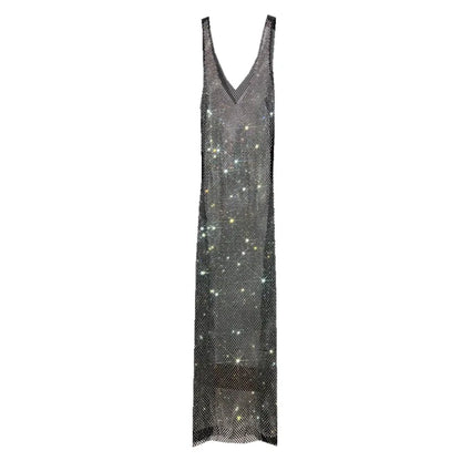 Deep V-neck Sparkling Dress