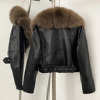 Alessia Faux Fur Leather Jacket