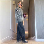 Women’s Jacquard Zip Cardigan