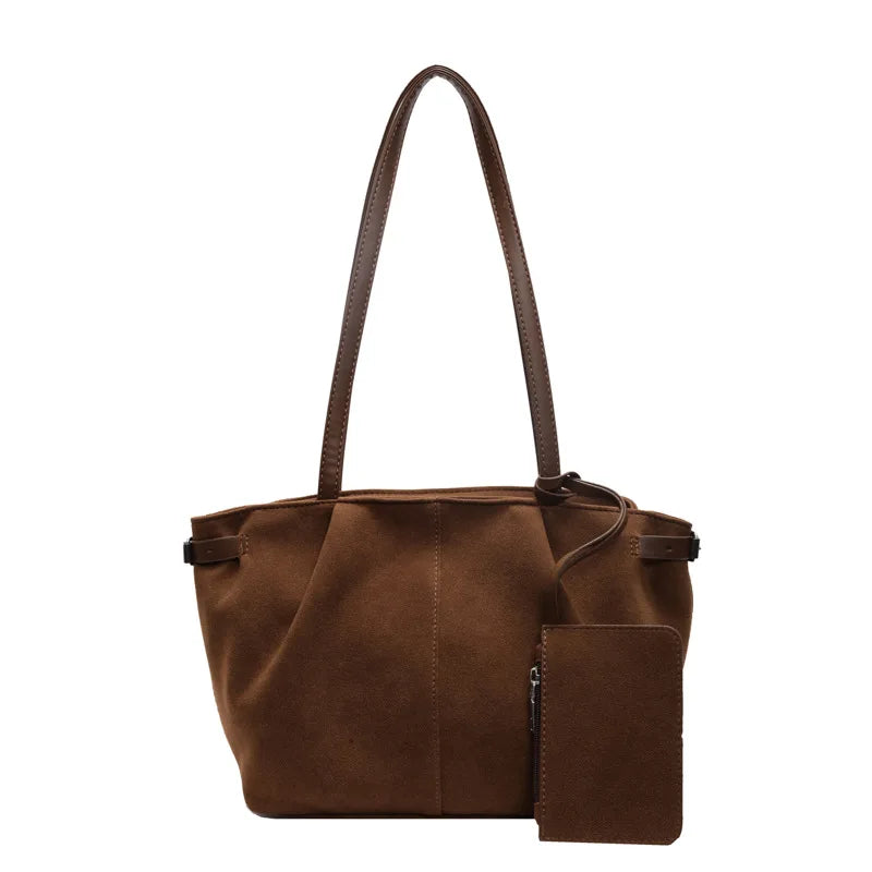 Maribel Suede Bucket Tote