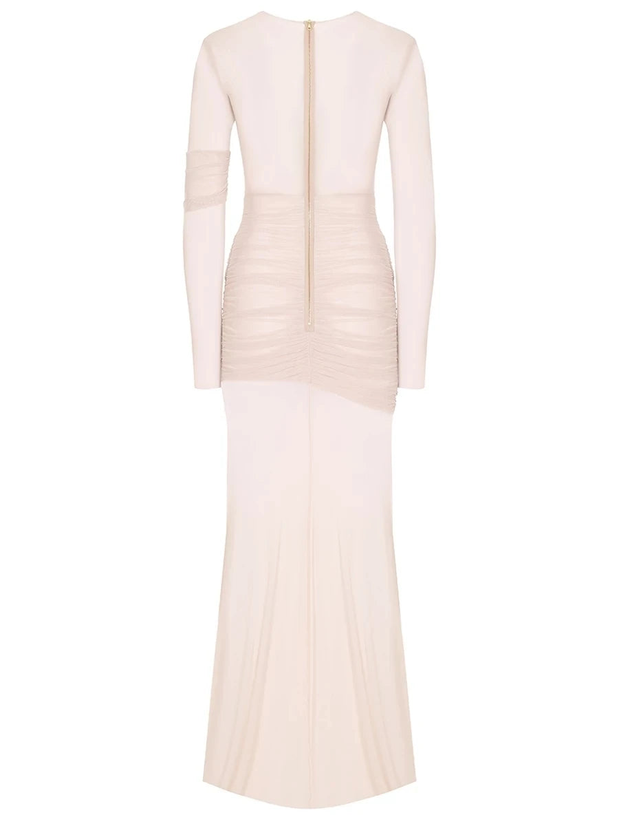 Elegant Sheer Mesh Party Dress