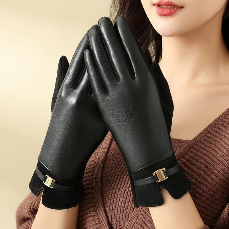 Elegant Leather Gloves