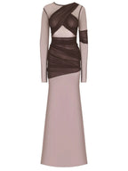 Elegant Sheer Mesh Party Dress