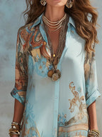 Camille Boho Shirt Dress