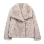 Ivory Luxe Fur Coat