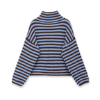 Rosalie Striped Zip-Up Cardigan