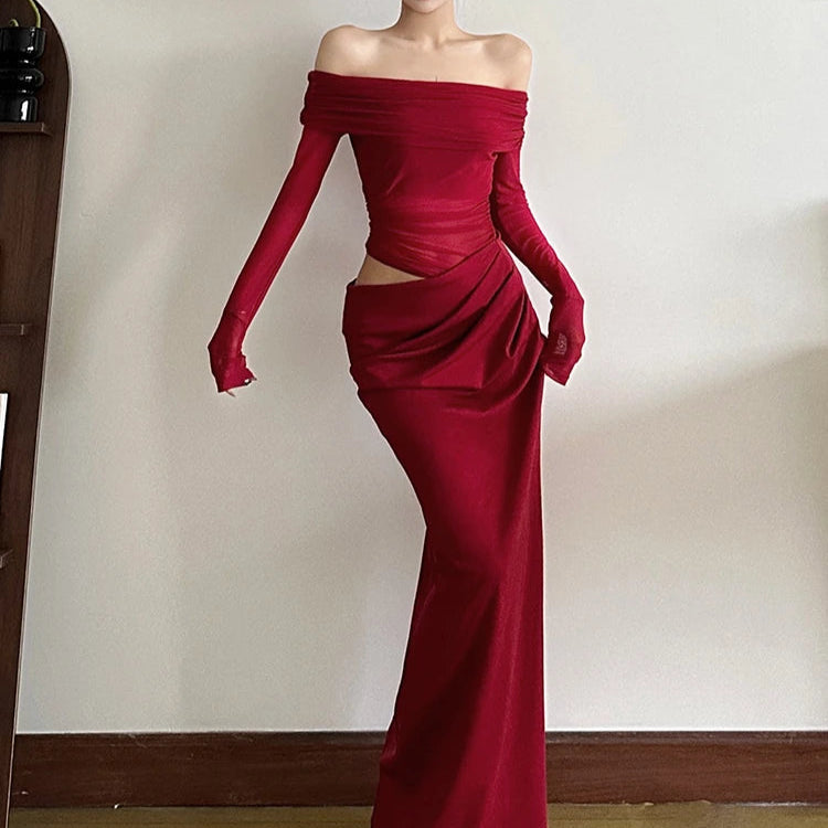 Mesh Maxi Dress