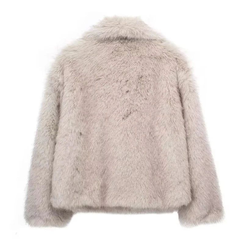 Ivory Luxe Fur Coat