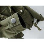 Women’s Army Green Denim Jacket