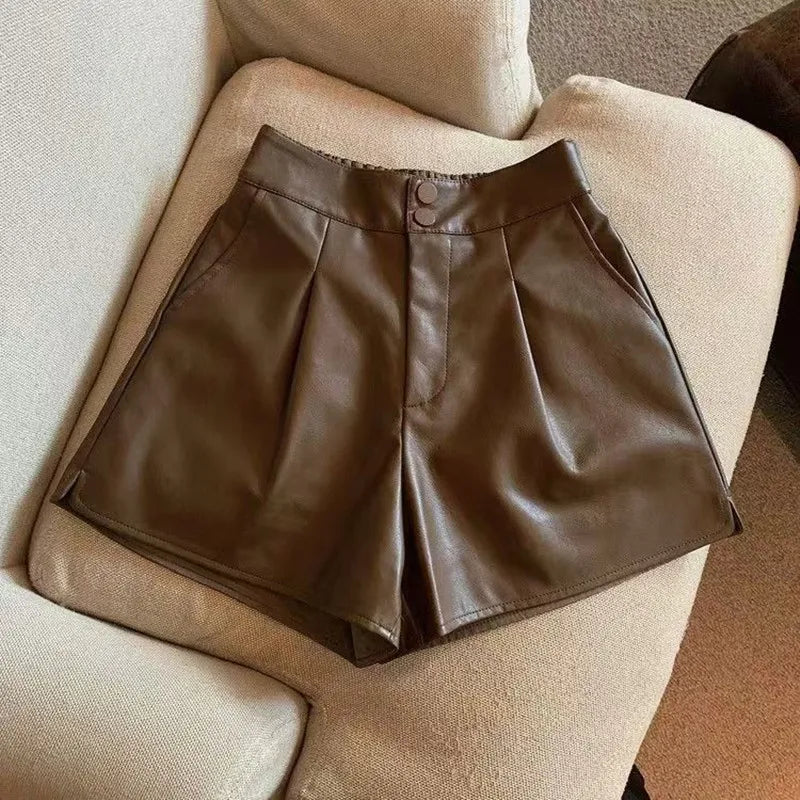 Vintage Leather Shorts