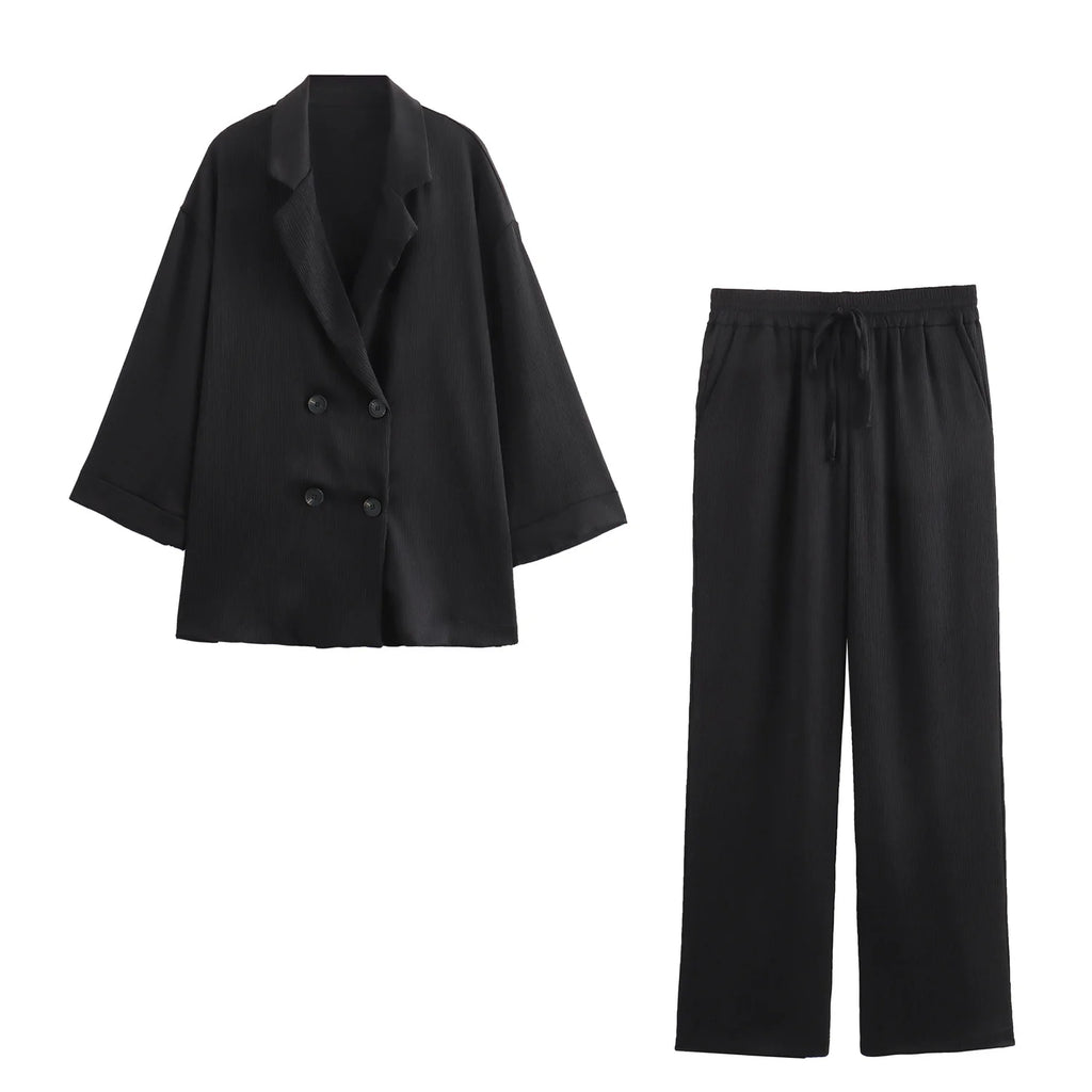 Women’s Double-Breasted Blazer Set