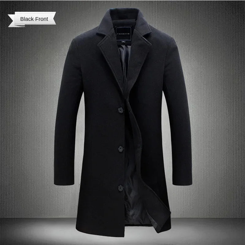 Adrian Long Wool Blend Coat