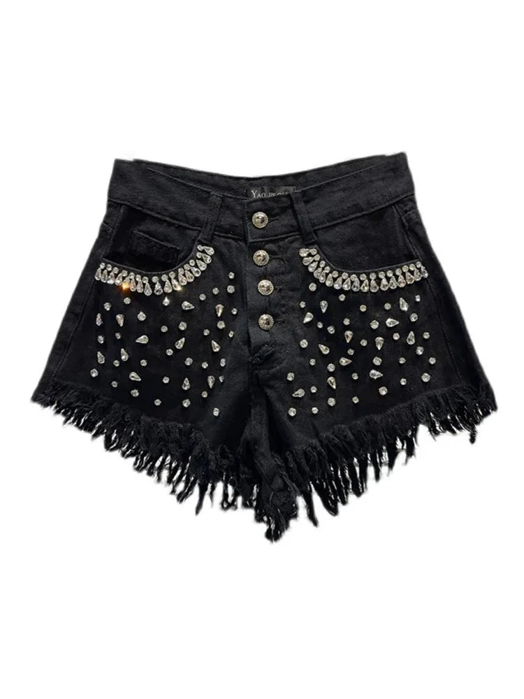 Rhinestone Full Diamonds Shorts