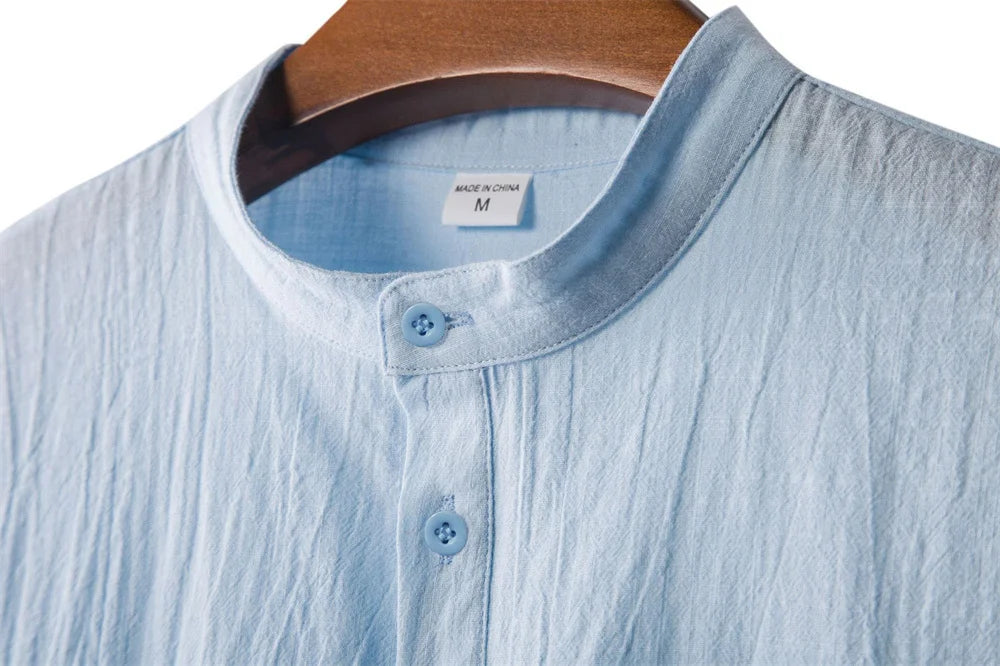 Kai Linen Henley T-Shirt