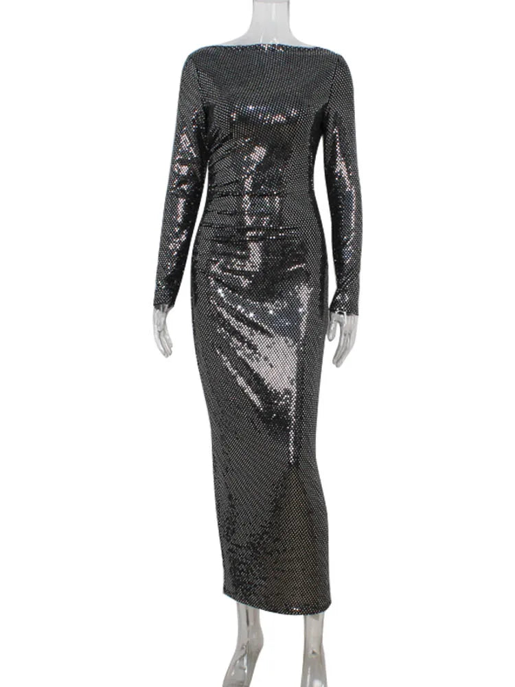 Hilda Sequins Long Dress