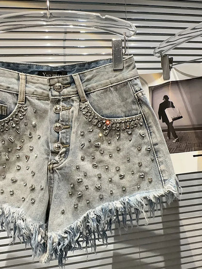 Rhinestone Full Diamonds Shorts