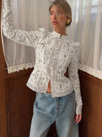 Women’s Lace Printed Blouse