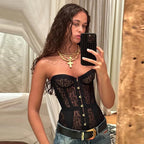 Strapless Lace Corset Top