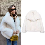Ivory Luxe Fur Coat