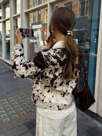 Spotted Printed Jacket