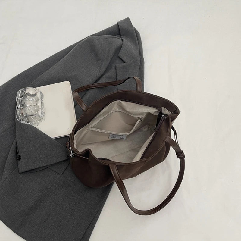 Maribel Suede Bucket Tote