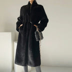 Vivienne Long Faux Mink Coat