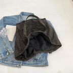 Retro Leopard Canvas Tote Bag