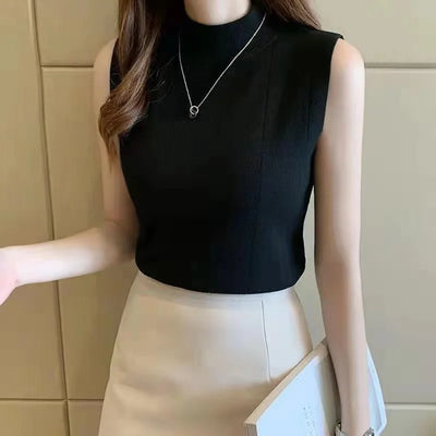 Sleeveless Solid Blouse