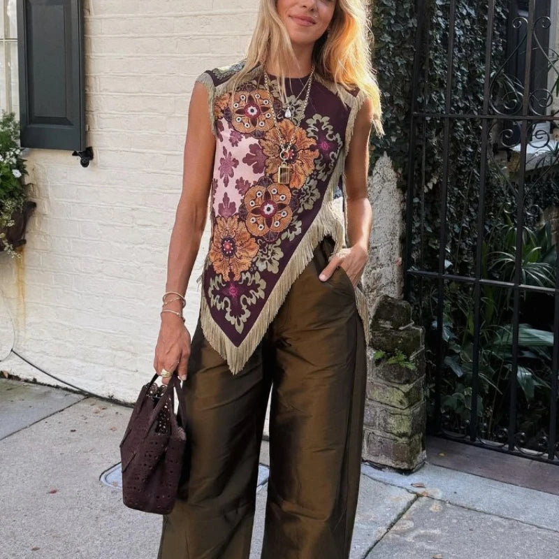 Valentina Fringe Blouse