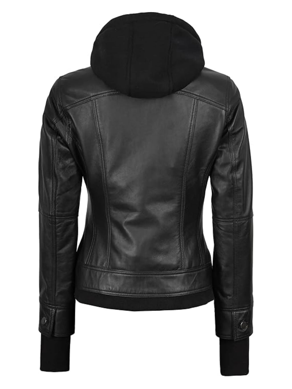 Raven Hooded Moto Jacket