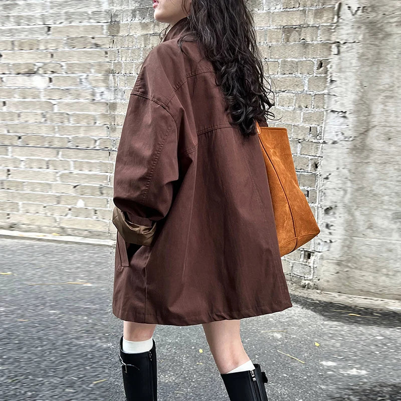 Elodie Short Lapel Trench Coat
