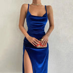 Elegant Velvet Midi Dress