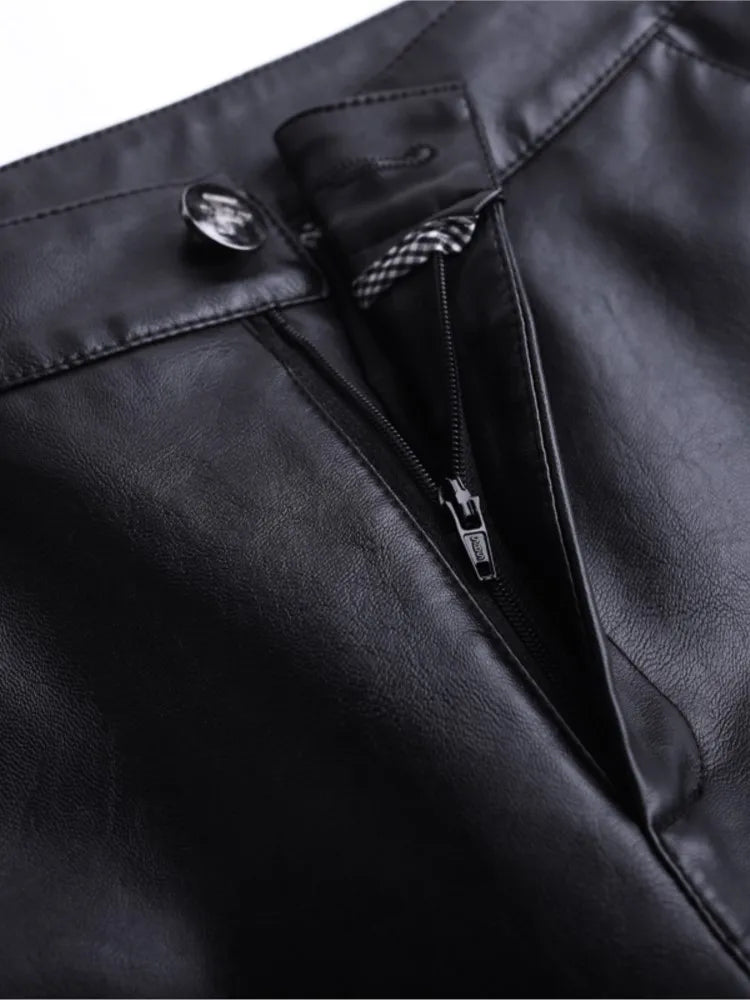Leather Bermuda Shorts