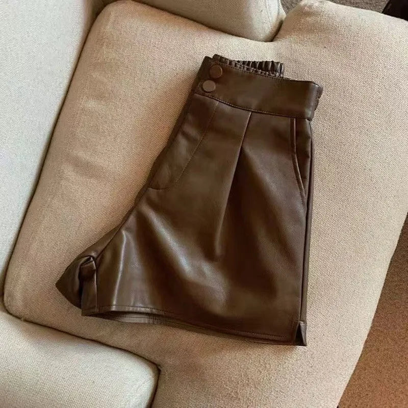 Vintage Leather Shorts