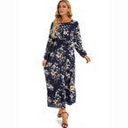 Bohemian Floral Chiffon Maxi Dress