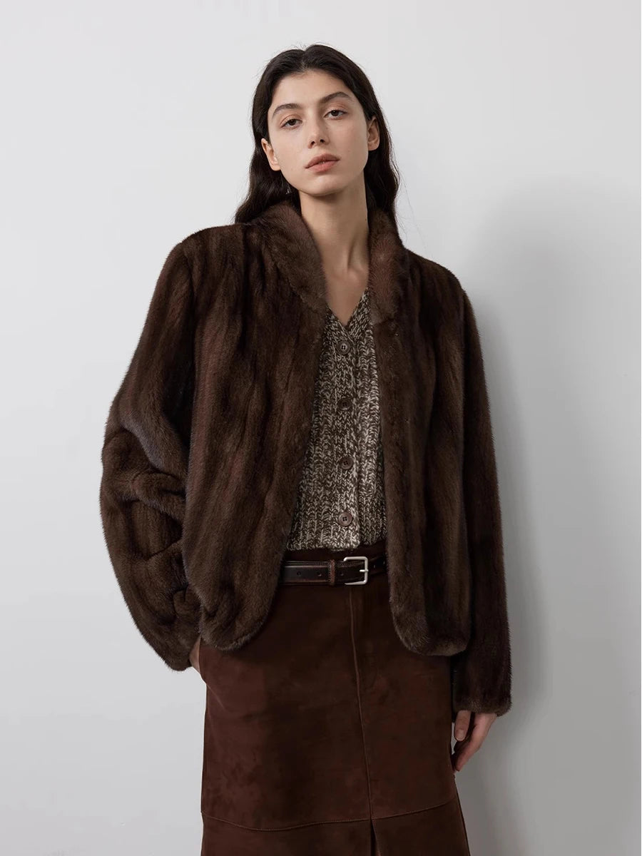 Clara Luxe Faux Mink Jacket
