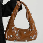 Women's Rivet Shoulder Bag