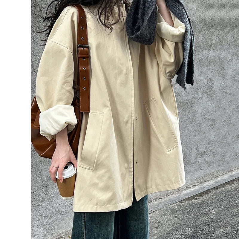 Elodie Short Lapel Trench Coat