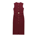 Clara Belted Midi Dress