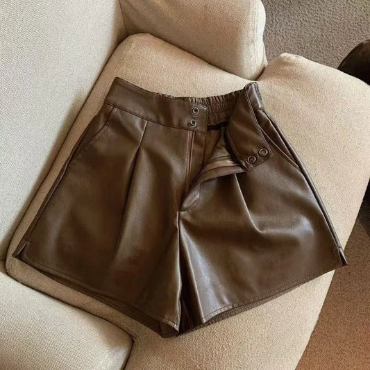 Vintage Leather Shorts