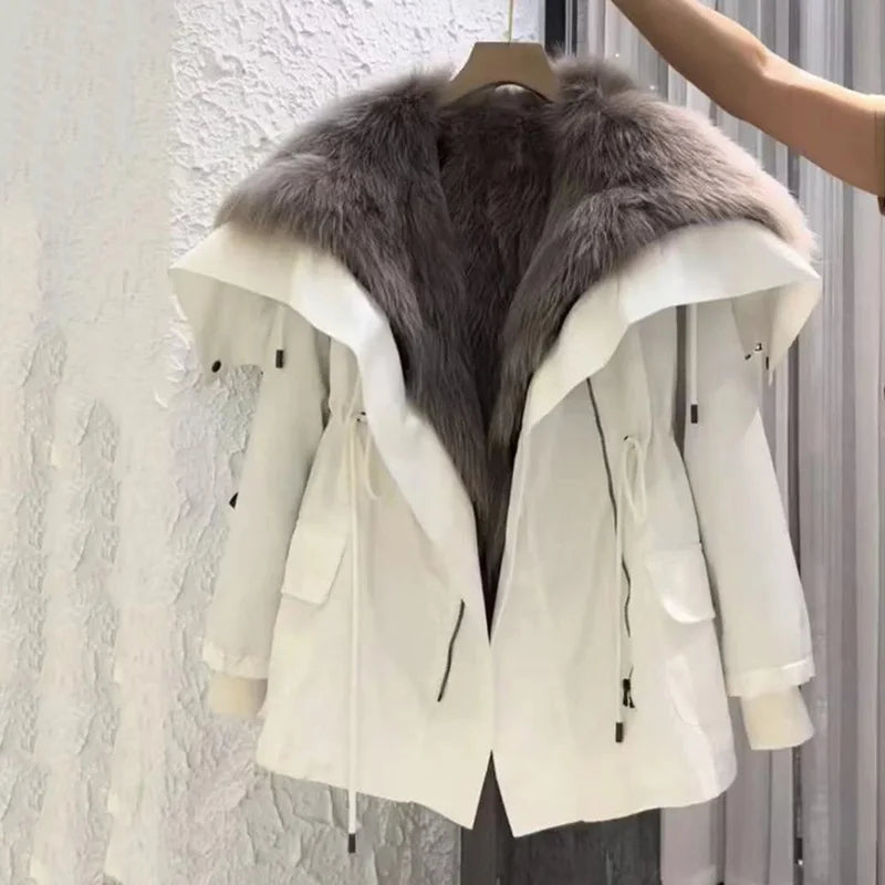 Maria Fur Collar Coat