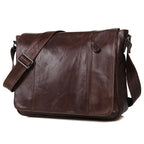 Leon Leather Messenger Bag