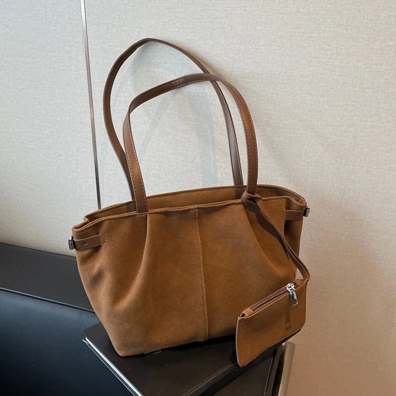 Maribel Suede Bucket Tote