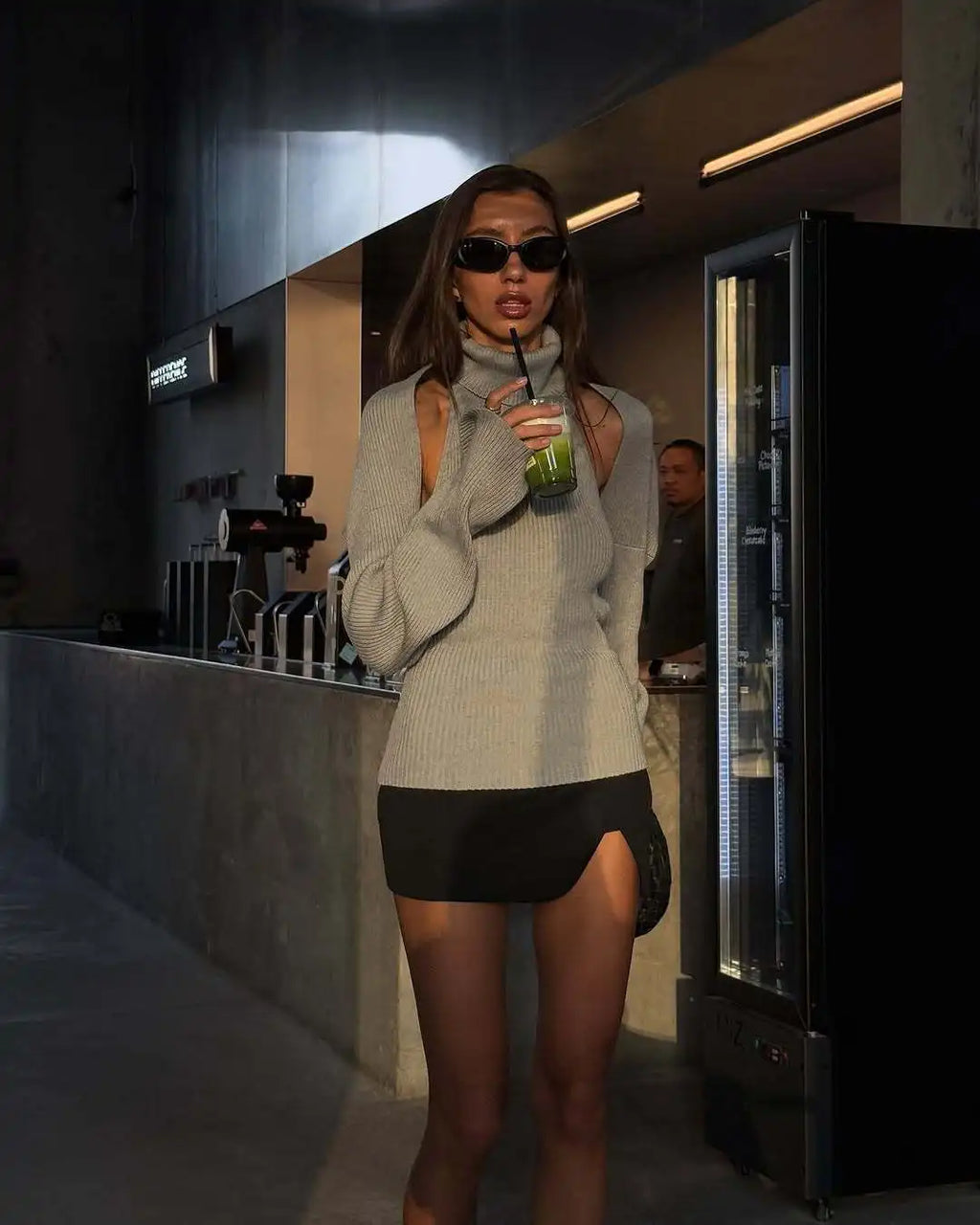 Women’s Backless Knit Turtleneck Vest