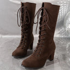 Valerie Cross Lace Boots
