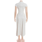 Vintage Polka Dot Maxi Dress